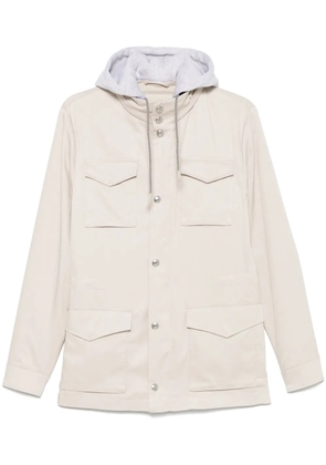 Eleventy hooded jacket - Neutrals