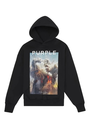 Purple Brand Explosion hoodie - Black
