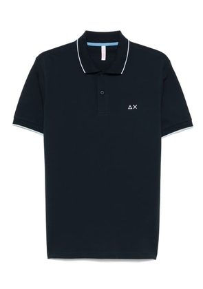 Sun68 logo-embroidered polo shirt - Blue