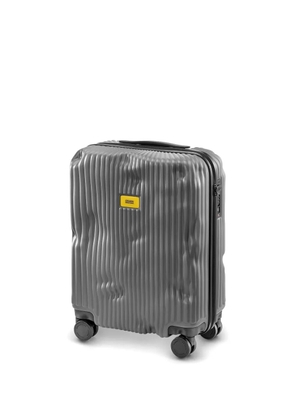 Crash Baggage ribbed-texture cabin suitcase - Grey