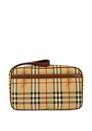 Burberry Pre-Owned 1990-2000s House Check clutch bag - Neutrals