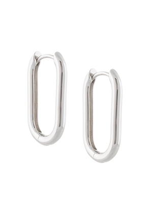 Eshvi oval hoop earrings - Metallic