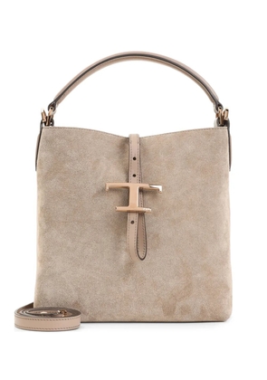 Tod's suede tote bag - Neutrals