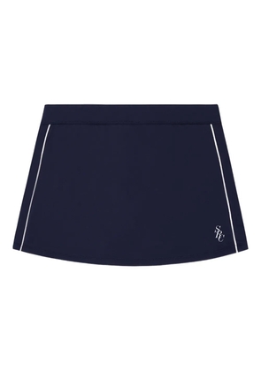 Sporty & Rich side-stripe short skirt - Blue