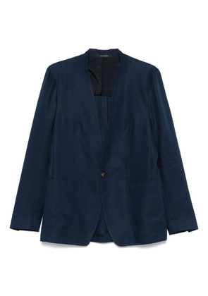 Tagliatore linen blazer - Blue