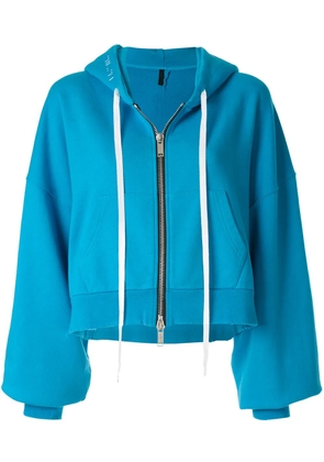 UNRAVEL PROJECT hooded bomber jacket - Blue