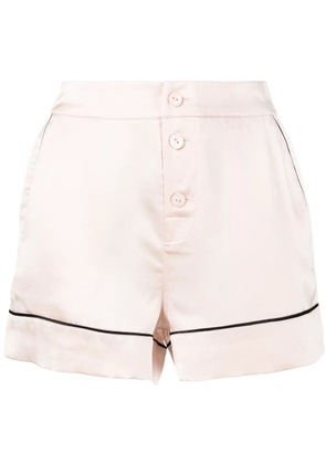 Agent Provocateur contrasting pipe-trim shorts - Pink
