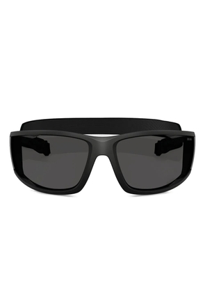 Prada Linea Rossa rectangle-frame sunglasses - Black