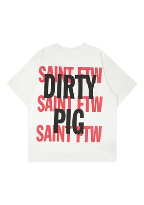 SAINT MXXXXXX Dirty Pig short sleeve T-shirt - White