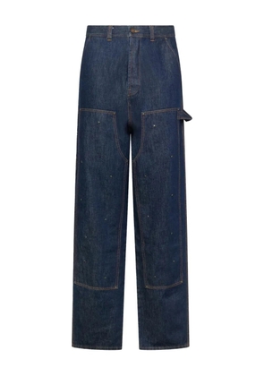KUSIKOHC high-waisted straight-leg jeans - Blue