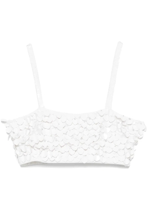 P.A.R.O.S.H. paillette-embellished top - White