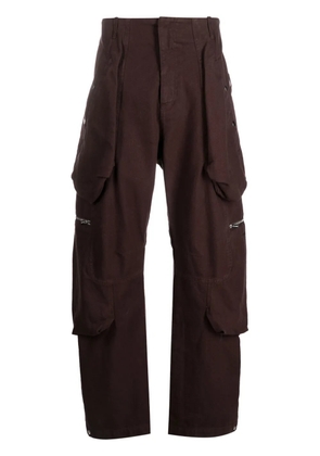 Jacquemus Le Cargo Croissant straight-leg trousers - Brown