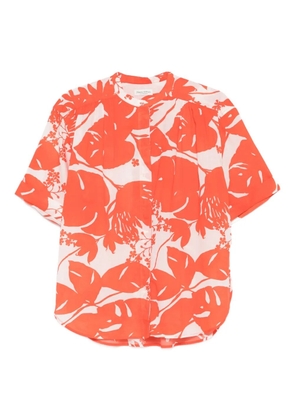 Marc O'Polo floral gathered shirt - Orange