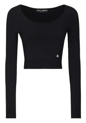 Dolce & Gabbana ribbed knit top - Black