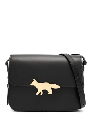 Maison Kitsuné foldover shoulder crossbody bag - Black