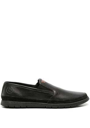 Bugatti Crooner perforated leather loafers - Black