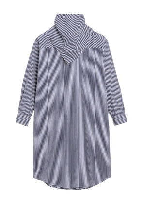 AMI Paris striped bandana-collar midi dress - Blue