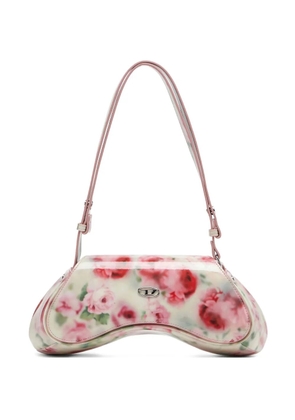 Diesel floral-print shoulder bag - White