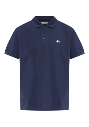 ETRO pegaso-embroidery polo shirt - Blue