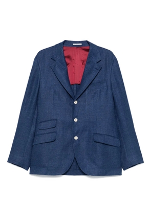 Brunello Cucinelli single-breasted tailored blazer - Blue