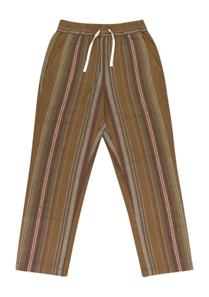 Aimé Leon Dore striped drawstring pants - Brown