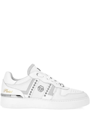 Philipp Plein stud-embellished low-top sneakers - White