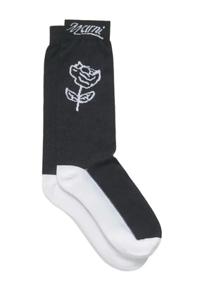Marni rose-jacquard socks - Black