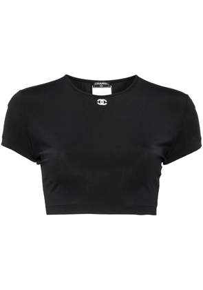 CHANEL Pre-Owned 1995s cropped T-shirt - Black