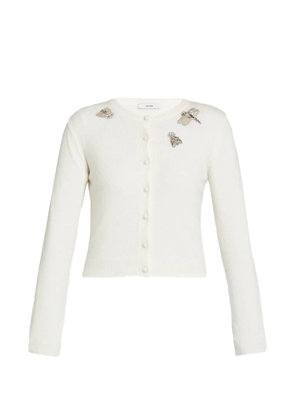 ERDEM embellished crew-neck cardigan - Neutrals