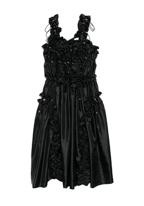 Noir Kei Ninomiya ruffle sleeveless dress - Black