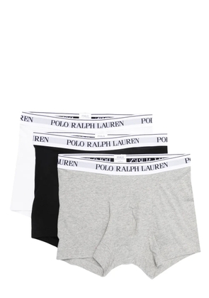 Polo Ralph Lauren logo-waistband cotton briefs (set of three) - Grey