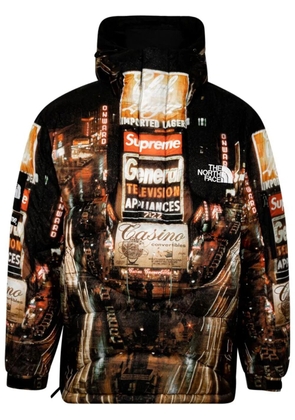 Supreme x The North Face 800-fill half zip hoodie - Black