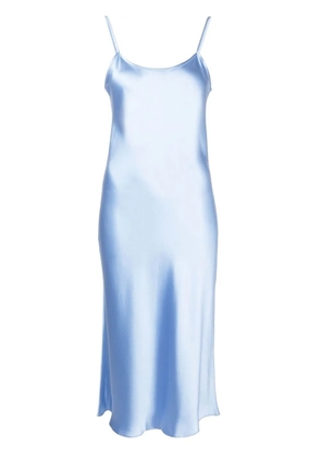 VOZ satin-finish midi dress - Blue
