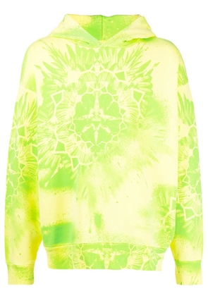 COUNTY OF MILAN Kaleidoscope Wings print hoodie - Yellow