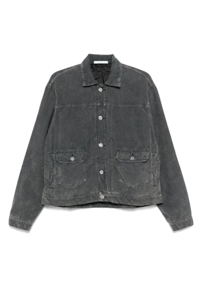 Sunflower cotton single-breasted coat - Grey