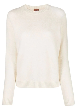 BOSS long-sleeve knit sweater - White