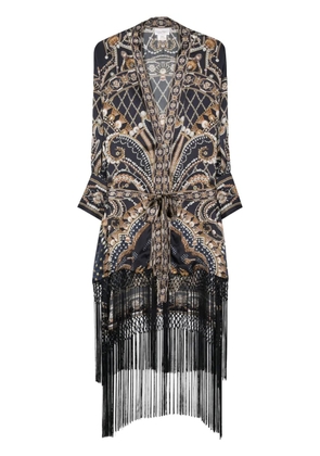 Camilla Dance With The Duke silk coat - Blue