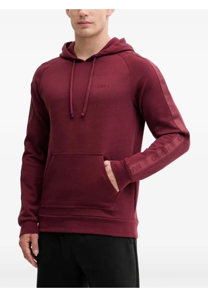 HUGO logo sleeve hoodie - Red