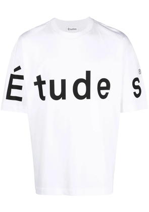 Études Studio logo-print organic cotton T-shirt - White