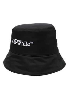 Off-White Bookish logo-embroidered hat - Black