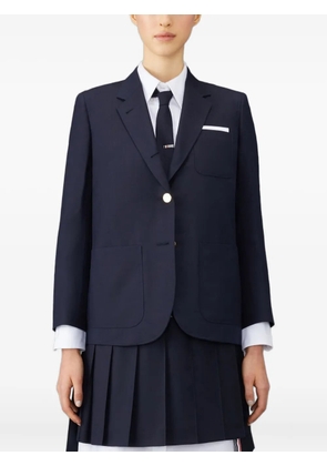 Thom Browne twill gold-button blazer - Blue