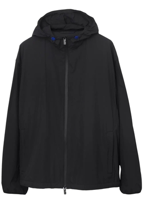 Burberry EKD-embroidered hooded lightweight jacket - Black