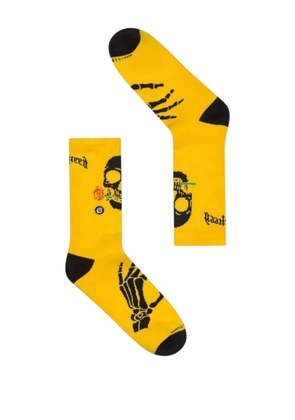 GODSPEED Skull & Roses socks - Yellow