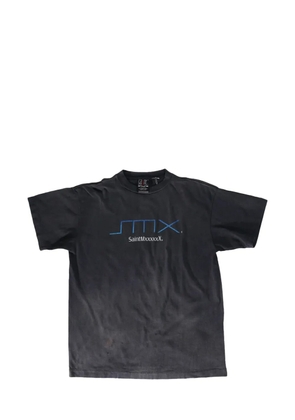 SAINT MXXXXXX logo-print cotton T-shirt - Black