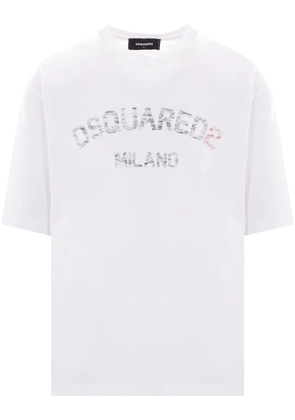 DSQUARED2 logo-print T-shirt - White