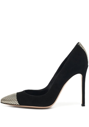 Gianvito Rossi crystal-embellished pointed-toe pumps - Black