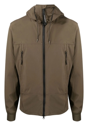 C.P. Company zip-pockets zip-up hooded jacket - Green