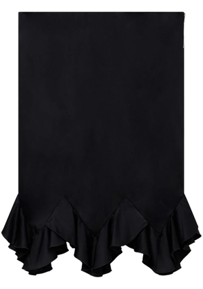 Stella McCartney ruffled satin midi skirt - Black