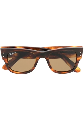 Ray-Ban rectangle-frame sunglasses - Brown