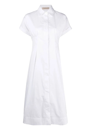 Blanca Vita short-sleeve cotton shirtdress - White
